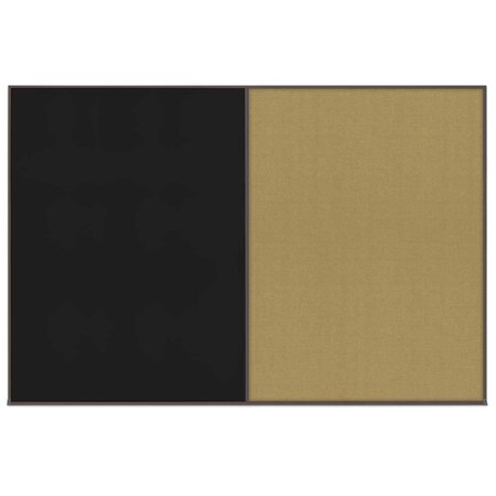 United Visual Products Enclosed Corkboard, 1 Door, 72"x48", 4" Fra, UV3405-BRONZE-ULTMAR UV3405-BRONZE-ULTMAR